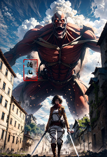 绪儿三笠 Mikasa v1.0 Stable Diffusion LoRA Civitai
